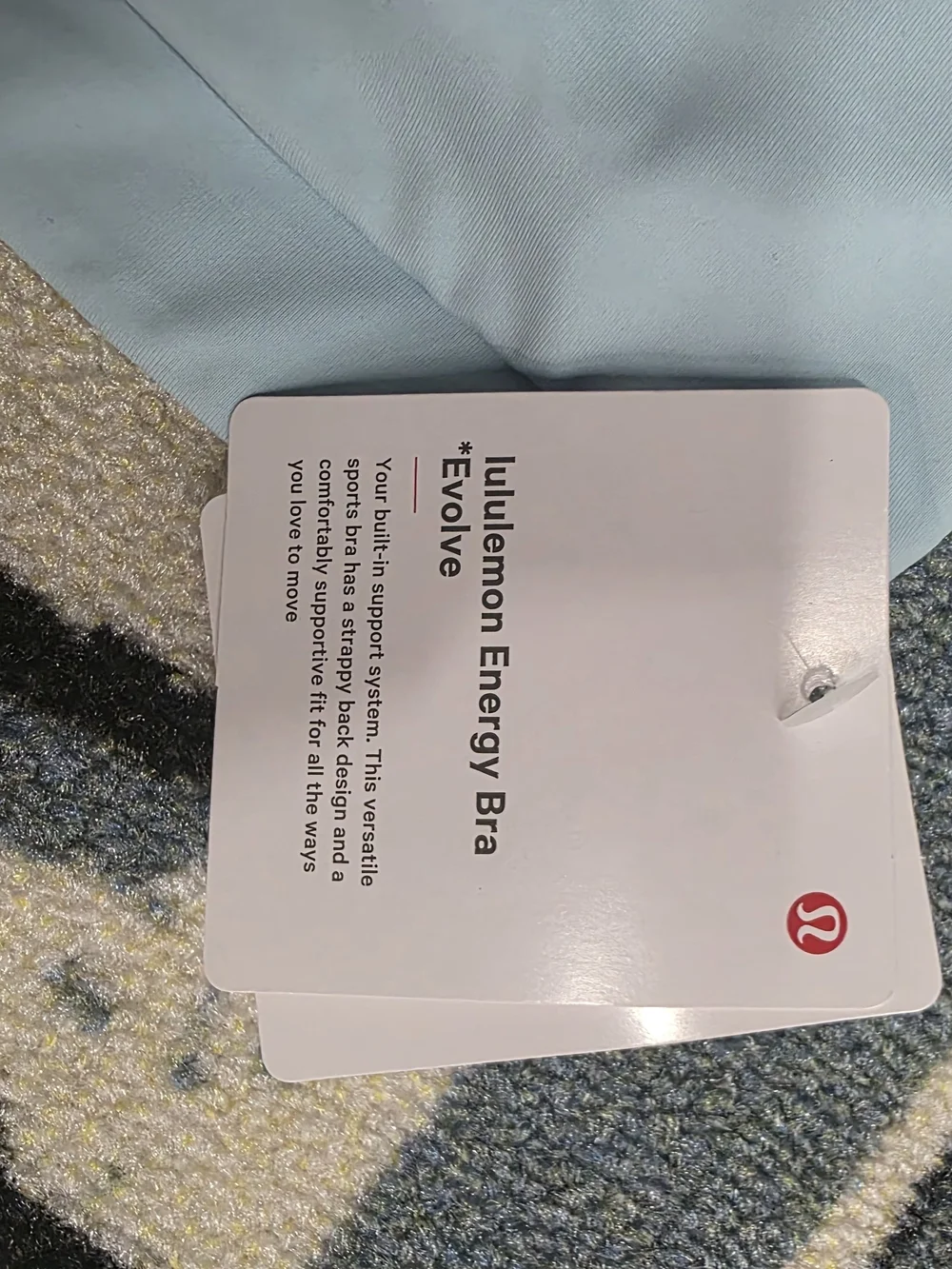 lululemon athletica Light Blue Strappy Sports Bra